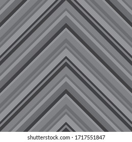Grey Chevron diagonal striped seamless pattern background suitable for fashion textiles, graphics