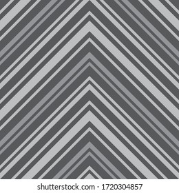 Grey Chevron diagonal striped seamless pattern background suitable for fashion textiles, graphics