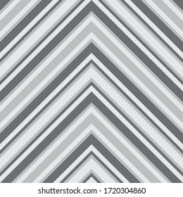 Grauer Chevron-diagonal gestreifter, nahtloser Muster-Hintergrund, geeignet für Modetextilien, Grafiken