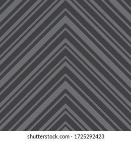 Grey Chevron diagonal striped seamless pattern background suitable for fashion textiles, graphics