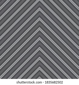 Grey Chevron diagonal striped seamless pattern background suitable for fashion textiles, graphics