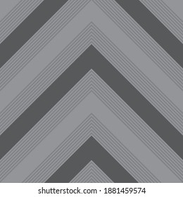 Fondo de patrón transparente rayado diagonal de Chevron gris adecuado para textiles de moda, gráficos