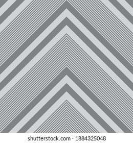 Grey Chevron diagonal striped seamless pattern background suitable for fashion textiles, graphics