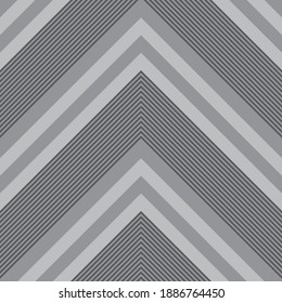 Grey Chevron diagonal striped seamless pattern background suitable for fashion textiles, graphics