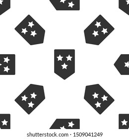 Grey Chevron icon isolated seamless pattern on white background. Military badge sign.  Vector Illustration