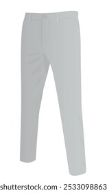 Grey chino pants. vector illustration