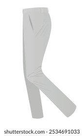 Grey chino pants. vector illustration