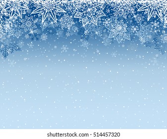 Grey Christmas Background Snowflakes Stars Vector Stock Vector (Royalty ...