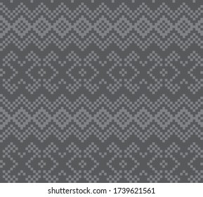 Gris Christmas justo fondo de patrón isle para textiles de moda, ropa de cama y gráficos
