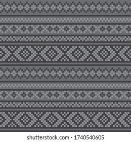 Gris Christmas justo fondo de patrón isle para textiles de moda, ropa de cama y gráficos