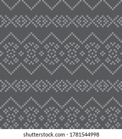 Gris Christmas justo fondo de patrón isle para textiles de moda, ropa de cama y gráficos