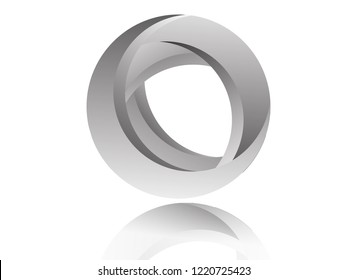 Grey circle abstract logo for you who need a logo