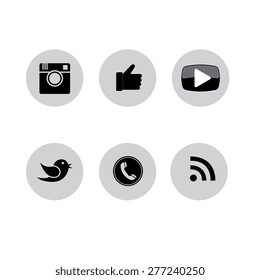 Youtube Logo Black White Hd Stock Images Shutterstock