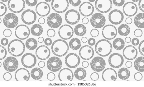 Grey Circle Pattern Background Vector Illustration