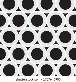 Grey circles abstract background vector