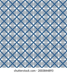Círculos grises y líneas azules. Estilo de patrón abstracto elegante dinámico para el diseño decorativo.
