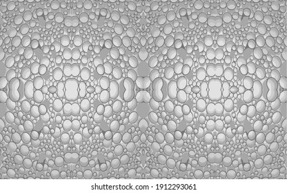 Grey Circles Motif Seamless Pattern