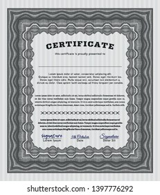 Grey Classic Certificate template. Customizable, Easy to edit and change colors. With quality background. Excellent design. 