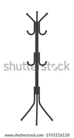 Grey classic hang rack. vector