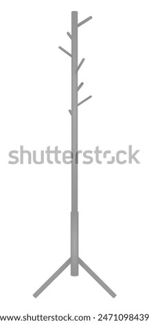 Grey classic hang rack. vector