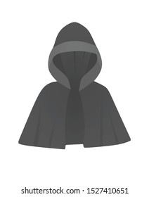 Grey cloak mantle. vector illustration