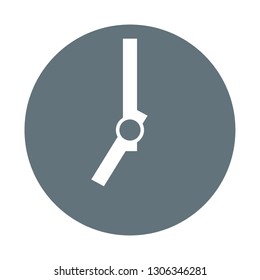 Grey Clock Time Seven O’Clock