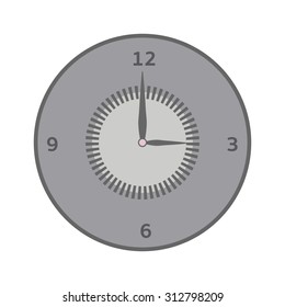 grey Clock Vector 