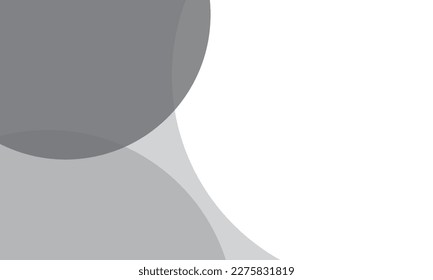 Grey color circles background with overlap layer. For wallpaper, cover, banner, poster, placard and presentation. Gray abstract background for business card and flyer template, vector illustration 