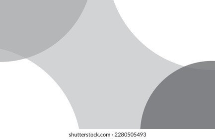 Color de color gris redondea el fondo con la capa superpuesta. Para papel pintado, portada, banner, afiche, cartel y presentación. Fondo abstracto gris para tarjeta de visita y plantilla de volante, ilustración vectorial 