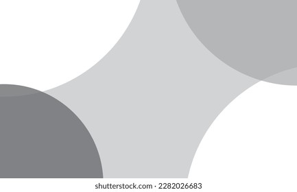 Grey color circles background with overlap layer. For wallpaper, cover, banner, poster, placard and presentation. Gray abstract background for business card and flyer template, vector illustration 