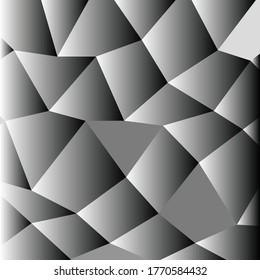 Grey color polygonal illustration.background. vector,Template wallpaper with thick white lines.