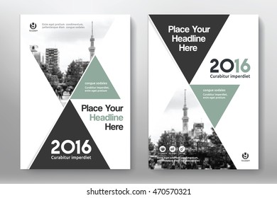 Grey Color Scheme with City Background Business Book Cover Design Template in A4. Can be adapt to Brochure, Annual Report, Magazine,Poster, Corporate Presentation, Portfolio, Flyer, Banner, Website.