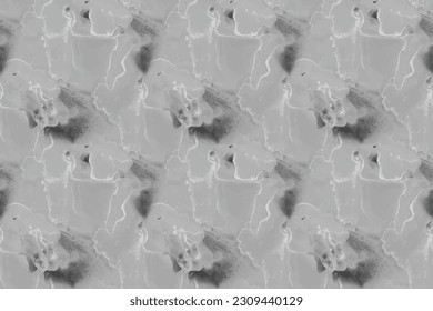 Graue Graufarben-Splash-Wand. Weiße Wissenschaftsmuster. Light Tile Slate. Grauer Wiederholungshintergrund. Weißes, weißes Vektormuster. Weiße Nahtlose Wissenschaft. hellgrauer dunkler Hintergrund. Moderne Nahtlose Malerei.