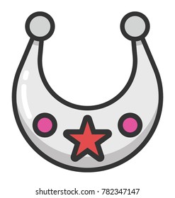 A grey coloured red star and dots baby bib