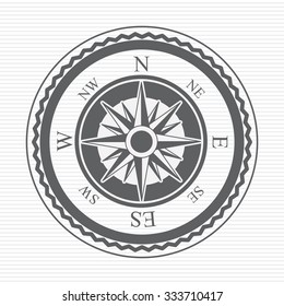 grey compass concept over white background design, vector illustration eps 10