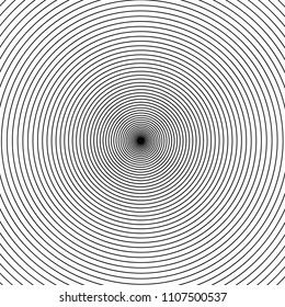 Grey concentric rings. Epicenter theme. Simple flat vector illustration.
