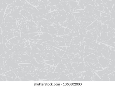 Grey concrete texture vector illustration design. Hard cement surface interior wall background. Scratch abstract rough textured floor. 