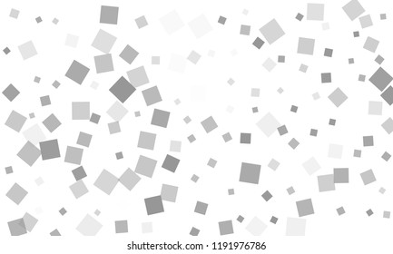Grey Confetti in the Form of Rectangles on White Background