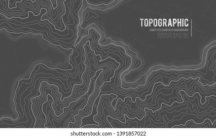 Grey contours vector topography. Geographic mountain topography vector illustration. Topographic pattern texture. Map on land vector terrain. Elevation graphic contour height lines. Topographic map