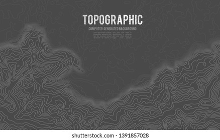 Grey contours vector topography. Geographic mountain topography vector illustration. Topographic pattern texture. Map on land vector terrain. Elevation graphic contour height lines. Topographic map