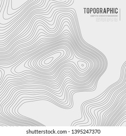 Grey contours vector topography. Geographic mountain topography vector illustration. Topographic pattern texture. Map on land vector terrain. Elevation graphic contour height lines. Topographic map