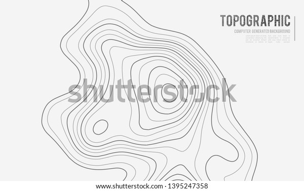 Grey contours vector topography. Geographic mountain\
topography vector illustration. Topographic pattern texture. Map on\
land vector terrain. Elevation graphic contour height lines.\
Topographic map