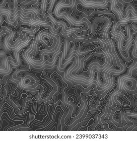 Grey contours vector topography. Mountain terrain geographic map. Elevation graphic contour height lines. Topographic map