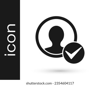 Icono de la pantalla de creación de cuentas gris aislado en fondo blanco.  Vector