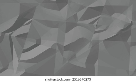 Grey Crumpled paper grimy texture, Dark background