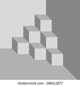 Grey cubes