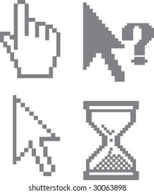 grey cursors for advertising.vector.