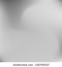 Grey Curve Fluid Sky Smooth Surface. Blurred Aluminium Water Dark Grey Swirl Gradient Mesh. Metallic Wavy Calm Light Wallpaper. Liquid Monochromatic Dynamic Silver Soft Gradient Backdrop.