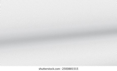 Imagen de Vector de fondo abstracto de líneas de curva gris para fondo o presentación