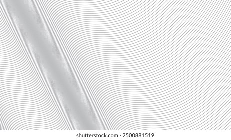 Graue Kurvenlinien abstraktes Hintergrund-Vektorbild für Hintergrund oder Präsentation